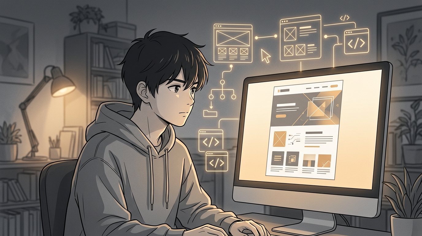 参考サイトのデザインをAIでコード化する流れを試してみた